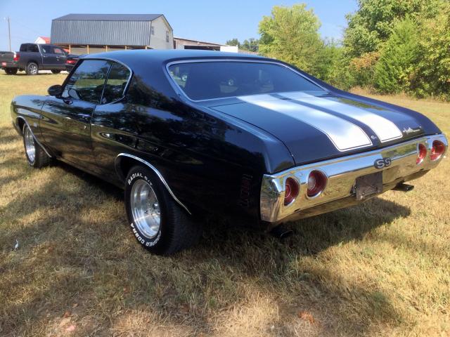 1D37H2R551119 - 1972 CHEVROLET CHEVELL SS BLACK photo 3