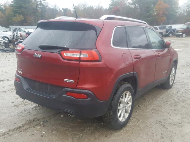 1C4PJMCSXEW291742 - 2014 JEEP CHEROKEE L RED photo 4