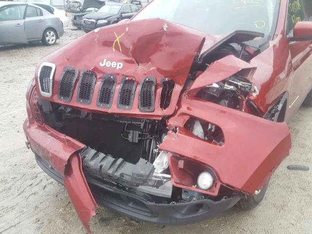 1C4PJMCSXEW291742 - 2014 JEEP CHEROKEE L RED photo 9