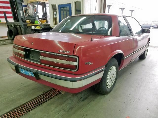 2G4WB14W3J1463776 - 1988 BUICK REGAL CUST MAROON photo 4