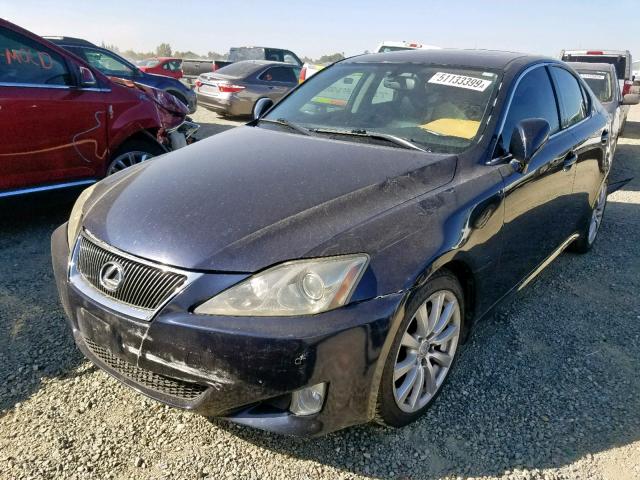 JTHBK262365000821 - 2006 LEXUS IS 250 BLUE photo 2