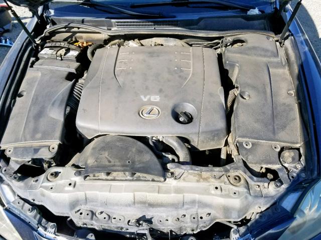 JTHBK262365000821 - 2006 LEXUS IS 250 BLUE photo 7