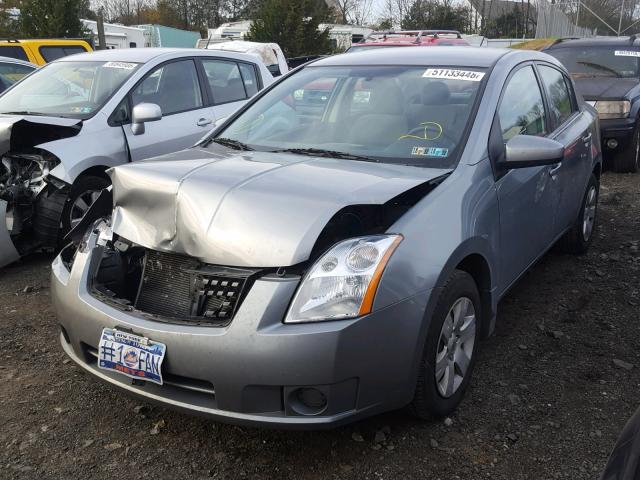 3N1AB61E78L740772 - 2008 NISSAN SENTRA 2.0 SILVER photo 2