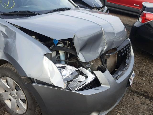 3N1AB61E78L740772 - 2008 NISSAN SENTRA 2.0 SILVER photo 9