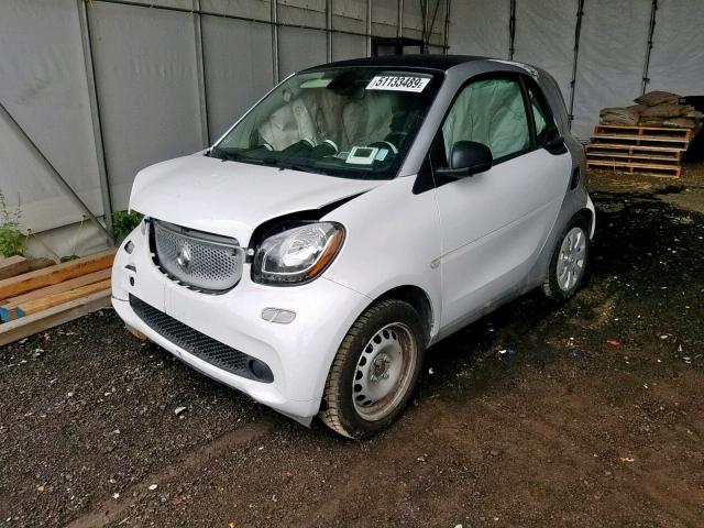 WMEFJ5DA5GK154808 - 2016 SMART FORTWO WHITE photo 2