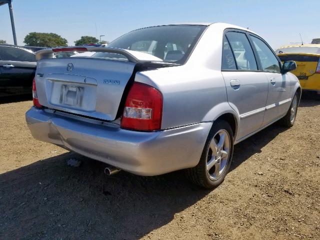 JM1BJ225310454237 - 2001 MAZDA PROTEGE LX GRAY photo 4