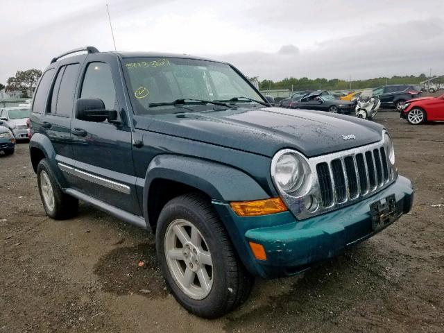 1J4GL58K15W631296 - 2005 JEEP LIBERTY LI GREEN photo 1