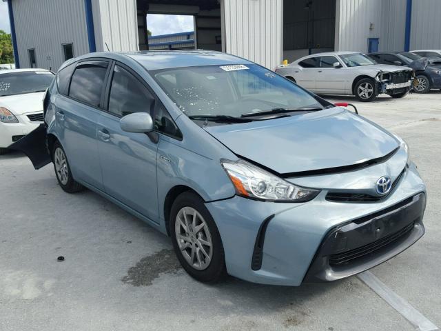 JTDZN3EU3FJ030408 - 2015 TOYOTA PRIUS V GREEN photo 1