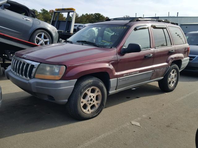 1J4GW58S2XC709242 - 1999 JEEP GRAND CHER RED photo 2