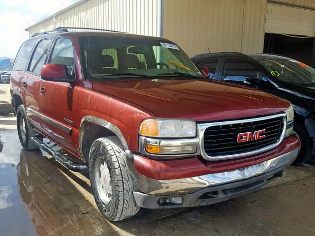 1GKEC13T01J307564 - 2001 GMC YUKON MAROON photo 1