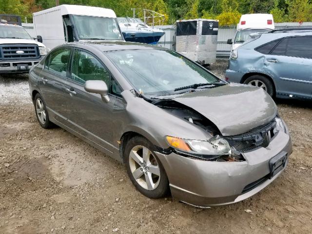 2HGFA16888H338555 - 2008 HONDA CIVIC EX GRAY photo 1