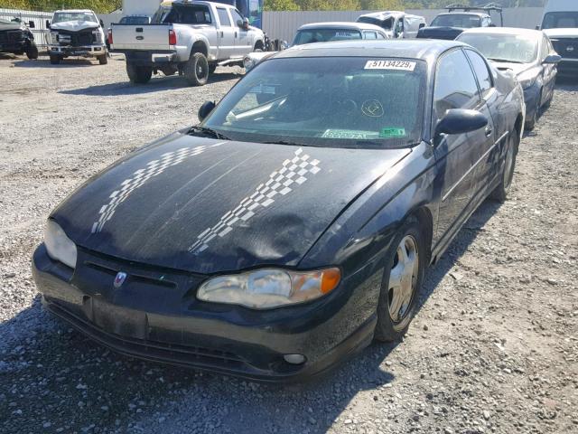 2G1WX15K819268008 - 2001 CHEVROLET MONTE CARL შავი ფოტო 2