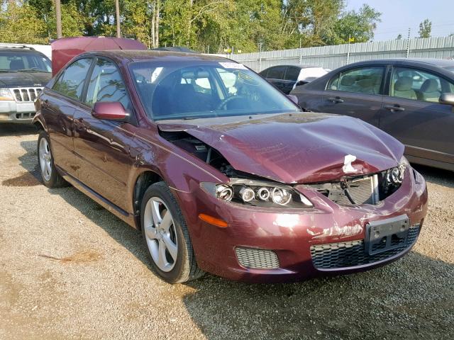 1YVHP80C885M46414 - 2008 MAZDA 6 I BURGUNDY photo 1