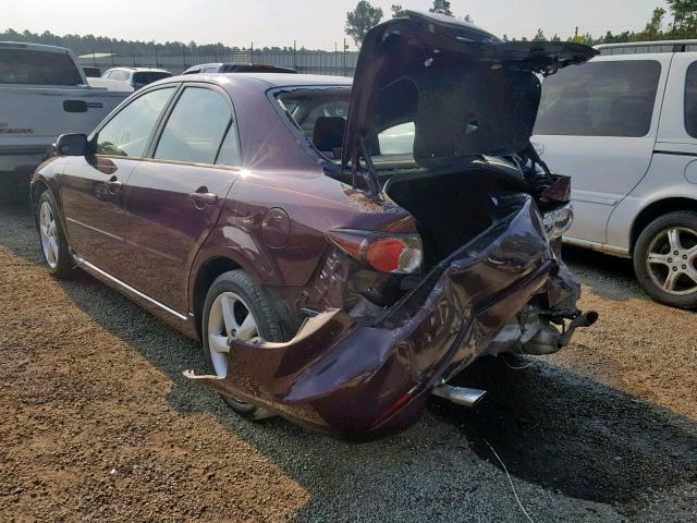 1YVHP80C885M46414 - 2008 MAZDA 6 I BURGUNDY photo 3