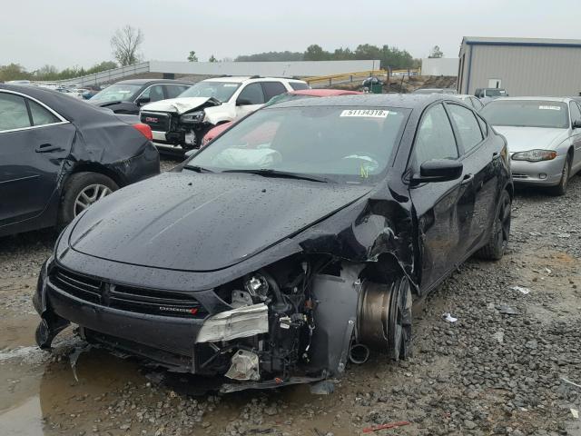 1C3CDFBB6ED870780 - 2014 DODGE DART SXT BLACK photo 2