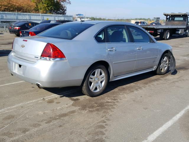 2G1WB5E38E1107855 - 2014 CHEVROLET IMPALA LIM SILVER photo 4