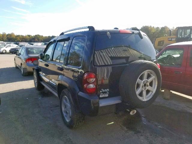 1J8GL58K75W706288 - 2005 JEEP LIBERTY LI BLACK photo 3