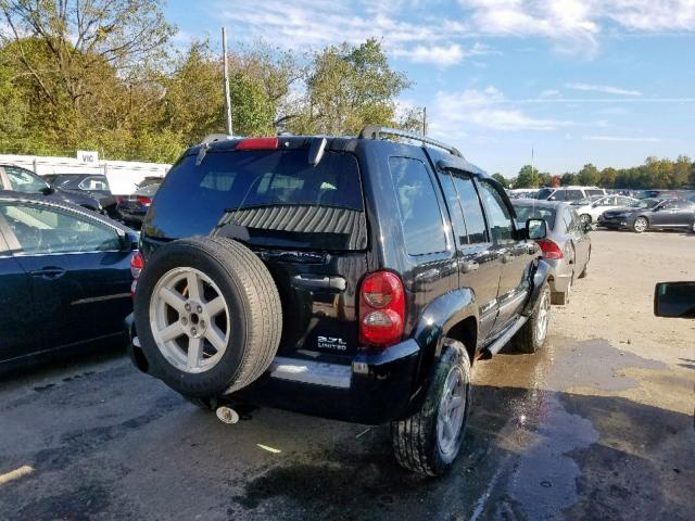 1J8GL58K75W706288 - 2005 JEEP LIBERTY LI BLACK photo 4