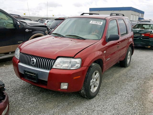 4M2CU39H37KJ19486 - 2007 MERCURY MARINER HE RED photo 2