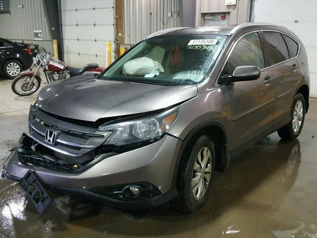 5J6RM4H7XDL070009 - 2013 HONDA CR-V EXL TAN photo 2