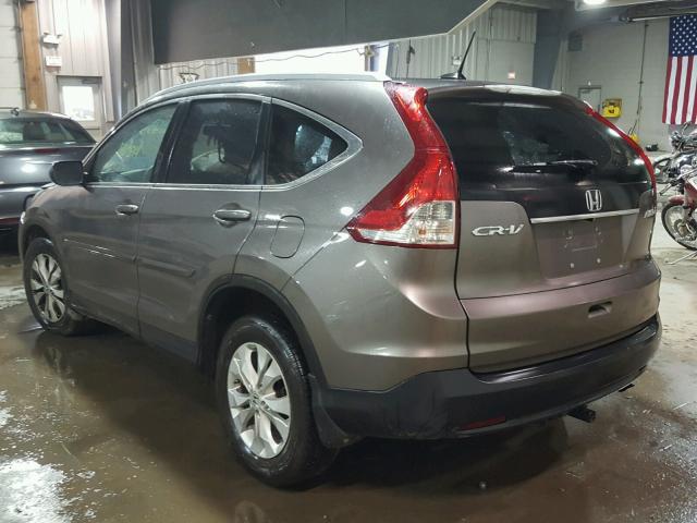 5J6RM4H7XDL070009 - 2013 HONDA CR-V EXL TAN photo 3