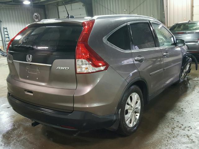 5J6RM4H7XDL070009 - 2013 HONDA CR-V EXL TAN photo 4