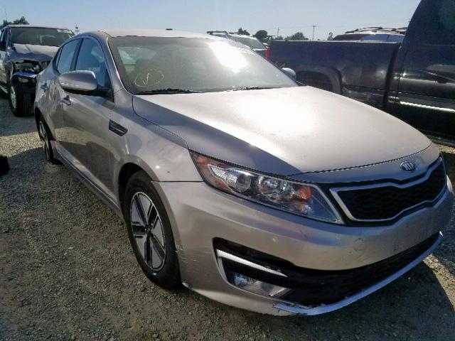 KNAGM4ADXC5023169 - 2012 KIA OPTIMA HYB GRAY photo 1