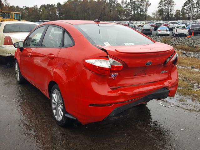 3FADP4BJ1EM185938 - 2014 FORD FIESTA SE RED photo 3