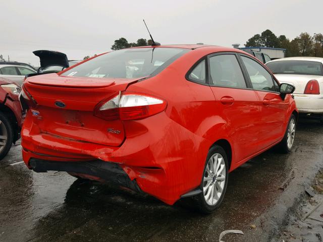 3FADP4BJ1EM185938 - 2014 FORD FIESTA SE RED photo 4