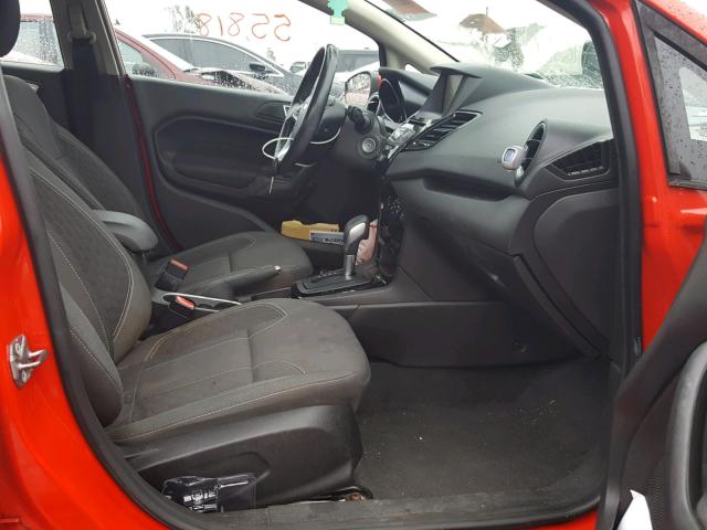 3FADP4BJ1EM185938 - 2014 FORD FIESTA SE RED photo 5