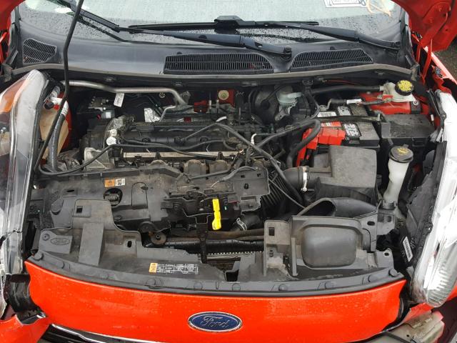 3FADP4BJ1EM185938 - 2014 FORD FIESTA SE RED photo 7