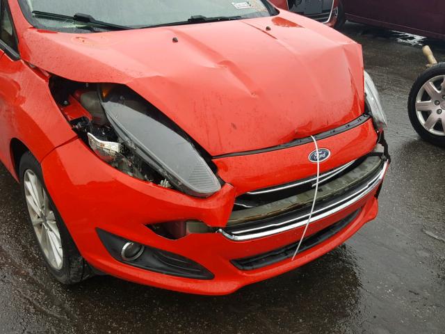 3FADP4BJ1EM185938 - 2014 FORD FIESTA SE RED photo 9