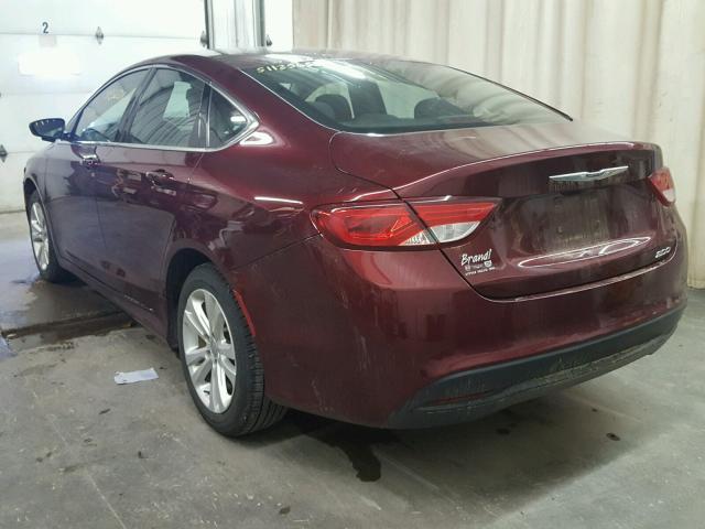 1C3CCCFB4HN507405 - 2017 CHRYSLER 200 LX MAROON photo 3