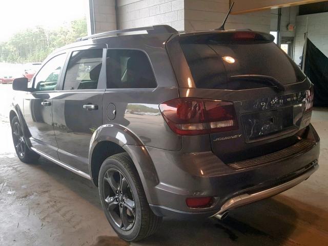 3C4PDCGG7JT378165 - 2018 DODGE JOURNEY CR GRAY photo 3