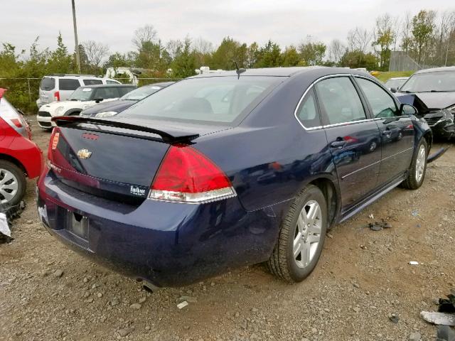 2G1WB5E34C1163191 - 2012 CHEVROLET IMPALA LT BLUE photo 4