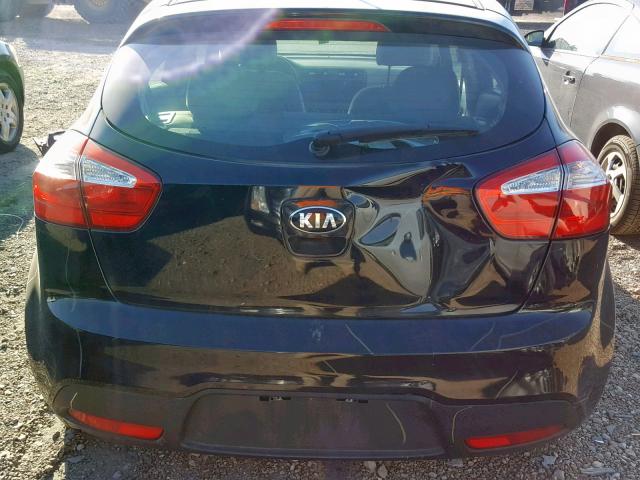 KNADM5A30E6322053 - 2014 KIA RIO LX BLACK photo 9