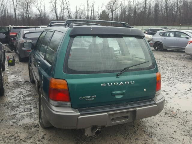 JF1SF6552YH713872 - 2000 SUBARU FORESTER S GREEN photo 3