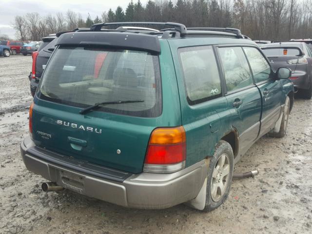 JF1SF6552YH713872 - 2000 SUBARU FORESTER S GREEN photo 4