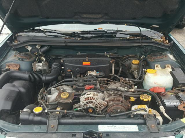 JF1SF6552YH713872 - 2000 SUBARU FORESTER S GREEN photo 7