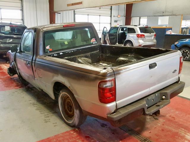 1FTYR10D95PA40240 - 2005 FORD RANGER SILVER photo 3