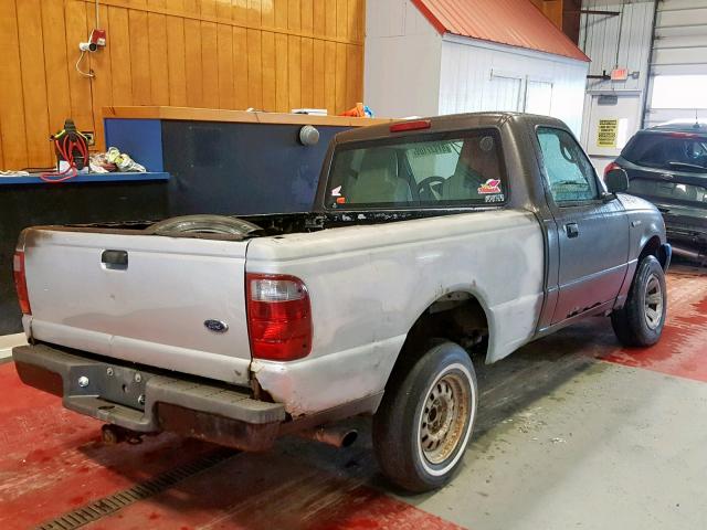 1FTYR10D95PA40240 - 2005 FORD RANGER SILVER photo 4