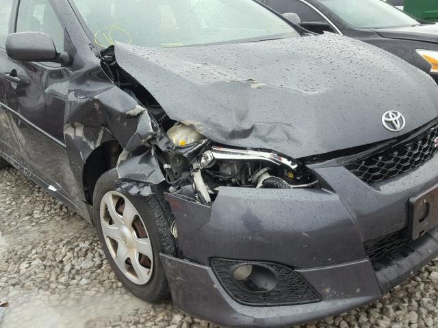 2T1KE40E69C024299 - 2009 TOYOTA COROLLA MA GRAY photo 9