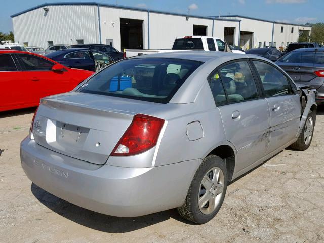 1G8AJ55F37Z165973 - 2007 SATURN ION LEVEL SILVER photo 4