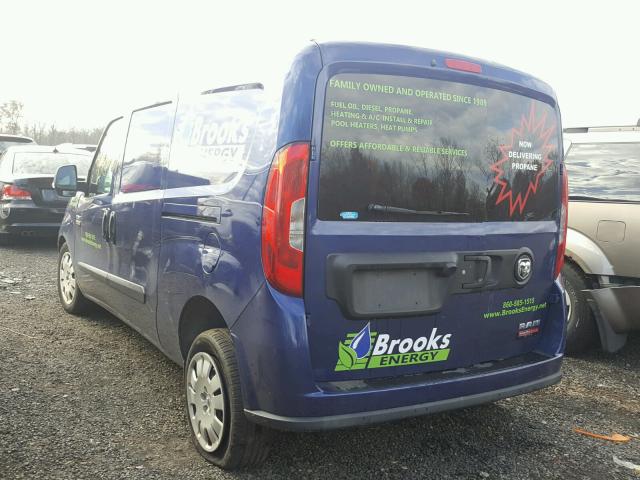 ZFBERFBT1F6953590 - 2015 RAM PROMASTER 蓝色 照片 3