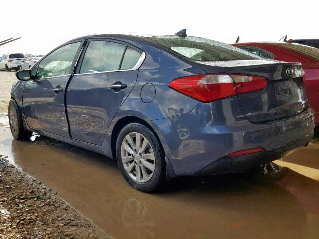 KNAFX4A85E5119512 - 2014 KIA FORTE EX GRAY photo 3