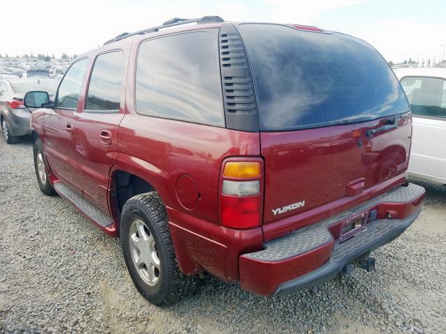 1GKEK63U53J155017 - 2003 GMC YUKON DENA BURGUNDY photo 3