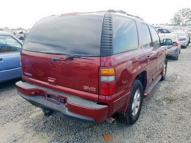 1GKEK63U53J155017 - 2003 GMC YUKON DENA BURGUNDY photo 4