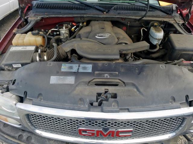 1GKEK63U53J155017 - 2003 GMC YUKON DENA BURGUNDY photo 7