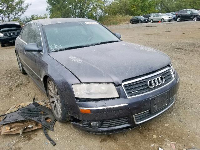 WAULL44E25N001451 - 2005 AUDI A8 4.2 QUA BLUE photo 1