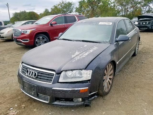 WAULL44E25N001451 - 2005 AUDI A8 4.2 QUA BLUE photo 2